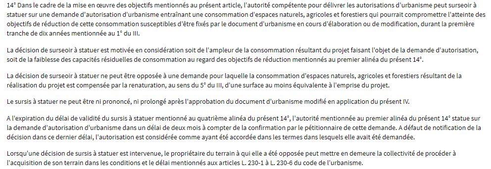 Enjeu de civilisation - artificialisation des sols